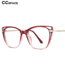 Load image into Gallery viewer, 53834 Cat Eye Anti Blue Light Optical Glasses Frames Women TR90 Computer Eyeglasses