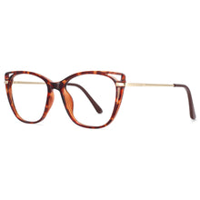 Load image into Gallery viewer, 53834 Cat Eye Anti Blue Light Optical Glasses Frames Women TR90 Computer Eyeglasses