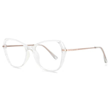 Load image into Gallery viewer, 53835 Cat Eye Anti Blue Light Optical Glasses Frames Women Plastic Titanium Computer Eyeglasses