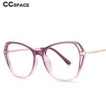 Load image into Gallery viewer, 53835 Cat Eye Anti Blue Light Optical Glasses Frames Women Plastic Titanium Computer Eyeglasses