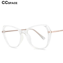 Load image into Gallery viewer, 53835 Cat Eye Anti Blue Light Optical Glasses Frames Women Plastic Titanium Computer Eyeglasses