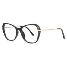 Load image into Gallery viewer, 53835 Cat Eye Anti Blue Light Optical Glasses Frames Women Plastic Titanium Computer Eyeglasses