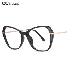 Load image into Gallery viewer, 53835 Cat Eye Anti Blue Light Optical Glasses Frames Women Plastic Titanium Computer Eyeglasses