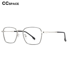 Load image into Gallery viewer, 53836 Small Frame Square Anti Blue Light Optical Stainless Steel Glasses Frames Men Women Computer Eyeglasses