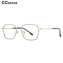 Load image into Gallery viewer, 53836 Small Frame Square Anti Blue Light Optical Stainless Steel Glasses Frames Men Women Computer Eyeglasses