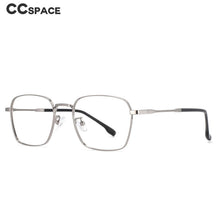 Load image into Gallery viewer, 53836 Small Frame Square Anti Blue Light Optical Stainless Steel Glasses Frames Men Women Computer Eyeglasses