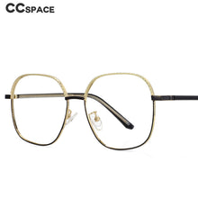 Load image into Gallery viewer, 53837 Oversized Square Anti Blue Light Metal Optical Glasses Frames Men Women Computer Eyeglasses