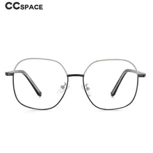 Load image into Gallery viewer, 53837 Oversized Square Anti Blue Light Metal Optical Glasses Frames Men Women Computer Eyeglasses