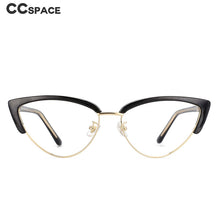 Load image into Gallery viewer, 53840 Vintage Cat Eye Anti Blue Light Optical Eyebrow Glasses Frames Men Women Computer Eyeglasses