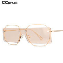 Load image into Gallery viewer, 53841 Rectangle Rimless Sunglasses One Lens Men Women Shades Uv400 Vintage Glasses