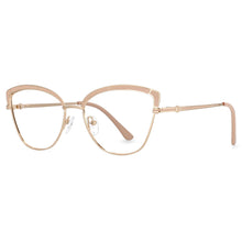 Load image into Gallery viewer, 53845 Retro Cat Eye Women Metal Anti Blue Light Optical Glasses Frames Computer Eyeglasses