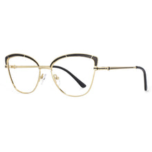 Load image into Gallery viewer, 53845 Retro Cat Eye Women Metal Anti Blue Light Optical Glasses Frames Computer Eyeglasses