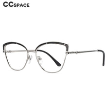 Load image into Gallery viewer, 53845 Retro Cat Eye Women Metal Anti Blue Light Optical Glasses Frames Computer Eyeglasses