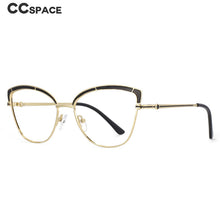 Load image into Gallery viewer, 53845 Retro Cat Eye Women Metal Anti Blue Light Optical Glasses Frames Computer Eyeglasses