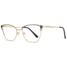 Load image into Gallery viewer, 53858 Retro Cat Eye Metal Anti Blue Light Optical Eyebrow Glasses Frames Men Women Computer Eyeglasses