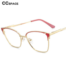 Load image into Gallery viewer, 53858 Retro Cat Eye Metal Anti Blue Light Optical Eyebrow Glasses Frames Men Women Computer Eyeglasses