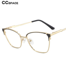 Load image into Gallery viewer, 53858 Retro Cat Eye Metal Anti Blue Light Optical Eyebrow Glasses Frames Men Women Computer Eyeglasses