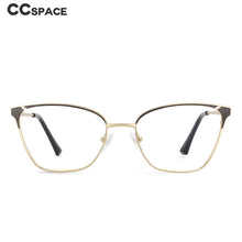 Load image into Gallery viewer, 53858 Retro Cat Eye Metal Anti Blue Light Optical Eyebrow Glasses Frames Men Women Computer Eyeglasses