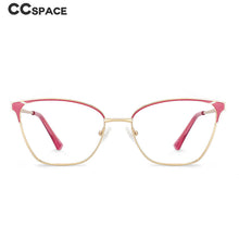 Load image into Gallery viewer, 53858 Retro Cat Eye Metal Anti Blue Light Optical Eyebrow Glasses Frames Men Women Computer Eyeglasses