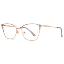Load image into Gallery viewer, 53858 Retro Cat Eye Metal Anti Blue Light Optical Eyebrow Glasses Frames Men Women Computer Eyeglasses