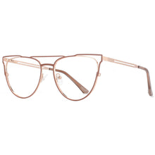 Load image into Gallery viewer, 53859 Big Frame Anti Blue Light Metal Optical Glasses Frames Cat Eye Women Computer Eyeglasses