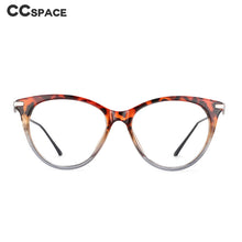 Load image into Gallery viewer, 53860 Retro Cat Eye Women Anti Blue Light Optical Glasses Frames Leopard Print TR90 Computer Eyeglasses