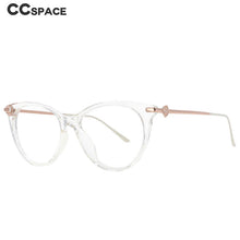 Load image into Gallery viewer, 53860 Retro Cat Eye Women Anti Blue Light Optical Glasses Frames Leopard Print TR90 Computer Eyeglasses