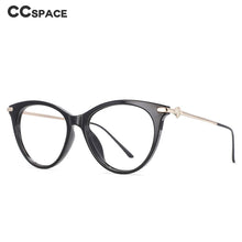 Load image into Gallery viewer, 53860 Retro Cat Eye Women Anti Blue Light Optical Glasses Frames Leopard Print TR90 Computer Eyeglasses