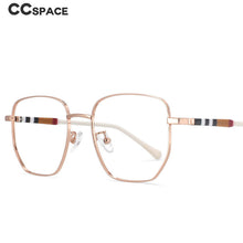 Load image into Gallery viewer, 53862 Brand Frame Anti Blue Light Metal Optical Glasses Frames Stripe Leg Men Women Computer Eyeglasses