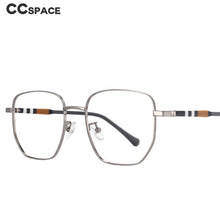 Load image into Gallery viewer, 53862 Brand Frame Anti Blue Light Metal Optical Glasses Frames Stripe Leg Men Women Computer Eyeglasses