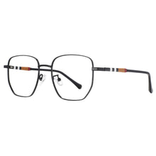 Load image into Gallery viewer, 53862 Brand Frame Anti Blue Light Metal Optical Glasses Frames Stripe Leg Men Women Computer Eyeglasses