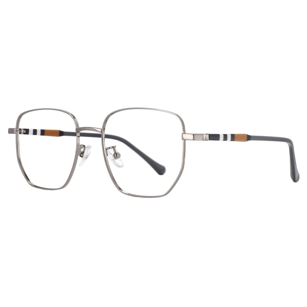 53862 Brand Frame Anti Blue Light Metal Optical Glasses Frames Stripe Leg Men Women Computer Eyeglasses
