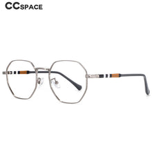 Load image into Gallery viewer, 53863 Metal Frame Stripe Leg Anti Blue Light Optical Glasses Frames Men Women Computer Eyeglasses