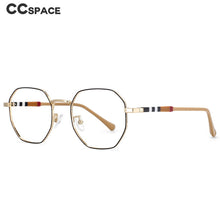 Load image into Gallery viewer, 53863 Metal Frame Stripe Leg Anti Blue Light Optical Glasses Frames Men Women Computer Eyeglasses