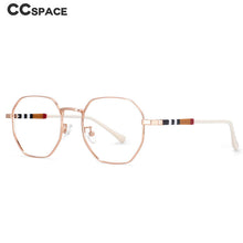 Load image into Gallery viewer, 53863 Metal Frame Stripe Leg Anti Blue Light Optical Glasses Frames Men Women Computer Eyeglasses
