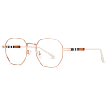 Load image into Gallery viewer, 53863 Metal Frame Stripe Leg Anti Blue Light Optical Glasses Frames Men Women Computer Eyeglasses