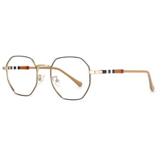 Load image into Gallery viewer, 53863 Metal Frame Stripe Leg Anti Blue Light Optical Glasses Frames Men Women Computer Eyeglasses