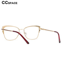 Load image into Gallery viewer, 53866 Square Cat Eye Anti Blue Light Metal Glasses Frames Women Optical Computer Eyeglasses