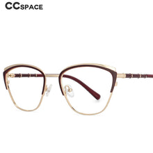 Carica l&#39;immagine nel visualizzatore di Gallery, 53867 Retro Cat Eye Anti Blue Light Optical Metal Glasses Frames Women Computer Eyeglasses