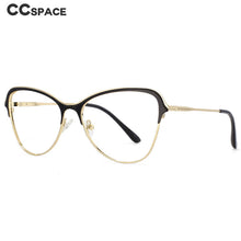 Load image into Gallery viewer, 53868 Anti Blue Light Cat Eye Metal Eyebrow Optical Glasses Frames Men Women Computer Eyeglasses