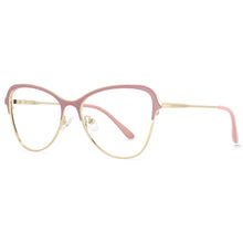 Load image into Gallery viewer, 53868 Anti Blue Light Cat Eye Metal Eyebrow Optical Glasses Frames Men Women Computer Eyeglasses