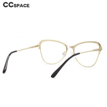 Load image into Gallery viewer, 53868 Anti Blue Light Cat Eye Metal Eyebrow Optical Glasses Frames Men Women Computer Eyeglasses