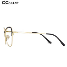 Load image into Gallery viewer, 53868 Anti Blue Light Cat Eye Metal Eyebrow Optical Glasses Frames Men Women Computer Eyeglasses