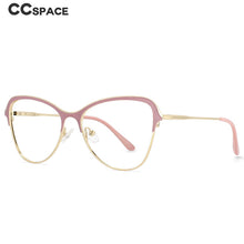 Load image into Gallery viewer, 53868 Anti Blue Light Cat Eye Metal Eyebrow Optical Glasses Frames Men Women Computer Eyeglasses