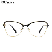 Load image into Gallery viewer, 53868 Anti Blue Light Cat Eye Metal Eyebrow Optical Glasses Frames Men Women Computer Eyeglasses