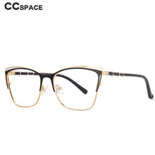 Load image into Gallery viewer, 53869 Square Metal Glasses Frames Anti Blue Light Optical Women Computer Eyeglasses