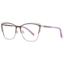 Load image into Gallery viewer, 53869 Square Metal Glasses Frames Anti Blue Light Optical Women Computer Eyeglasses