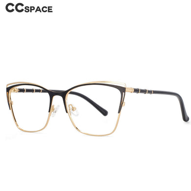 53869 Square Metal Glasses Frames Anti Blue Light Optical Women Computer Eyeglasses