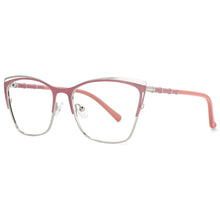 Load image into Gallery viewer, 53869 Square Metal Glasses Frames Anti Blue Light Optical Women Computer Eyeglasses