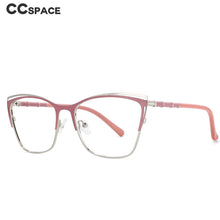 Load image into Gallery viewer, 53869 Square Metal Glasses Frames Anti Blue Light Optical Women Computer Eyeglasses